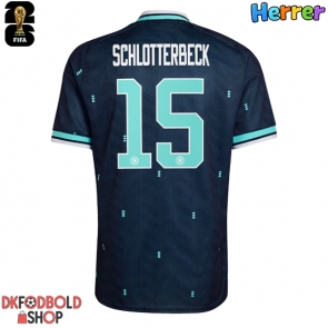 Tyskland Nico Schlotterbeck #15 Udebanetrøje VM 2026 Kort ærmer